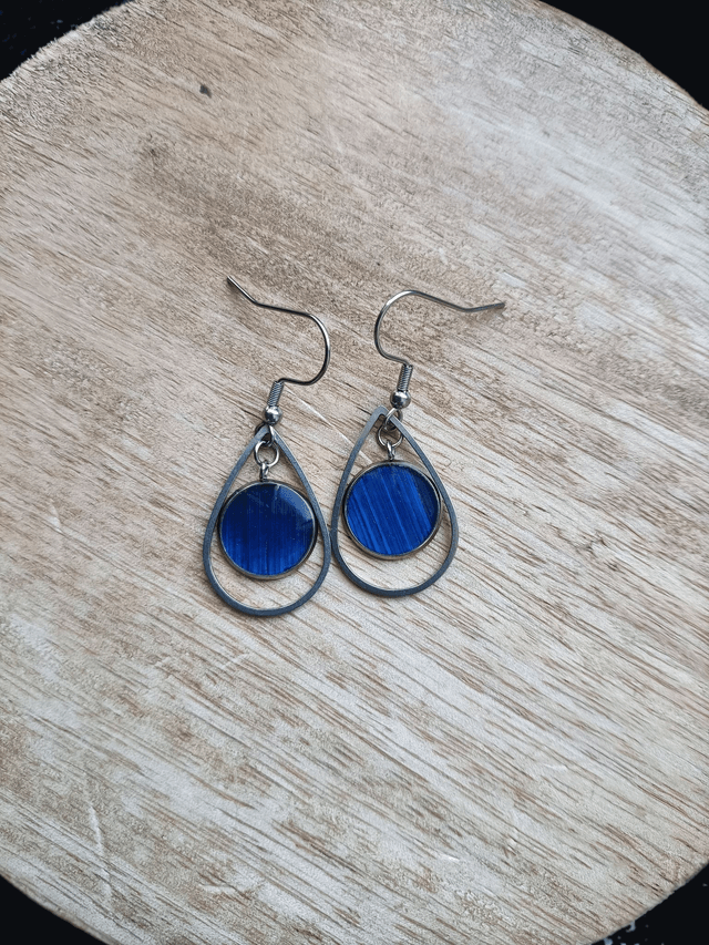 Boucles d'oreilles 'Ondée'