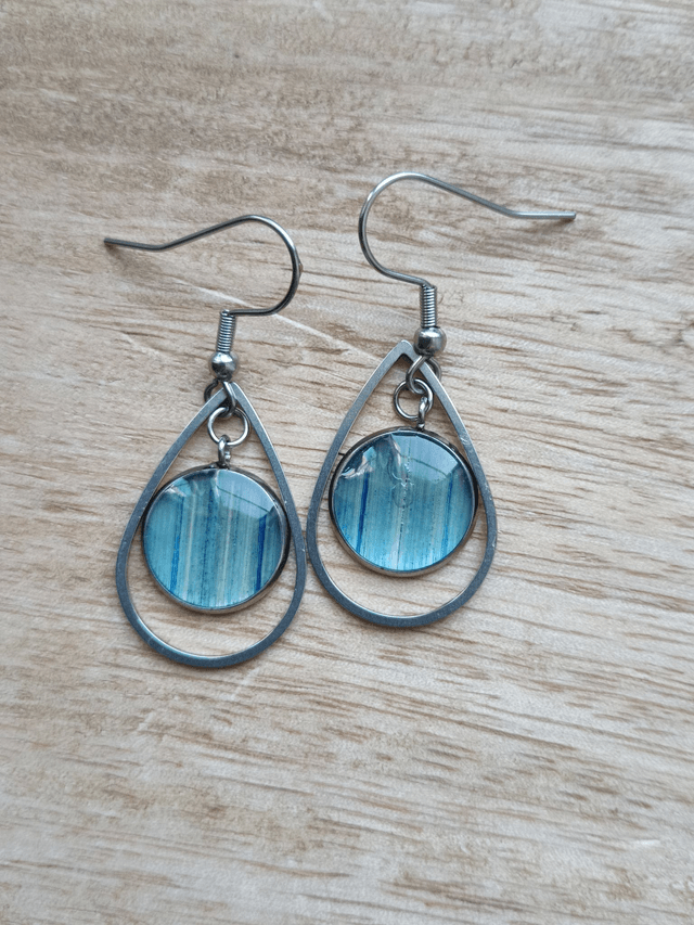 Boucles d'oreilles 'Ondée'